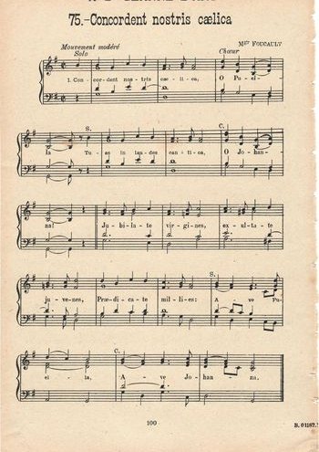 Concordent nostris caelica Partition gratuite